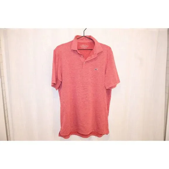Red Vineyard Vines Men's Polo Size M MSRP $98 - Picture 4 of 5
